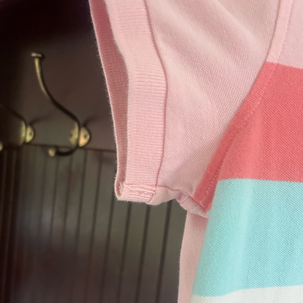 JOE FRESH Polo Dress Y2K Pastel Colorblock Retro Sporty Preppy Coquette | Size M - Picture 4 of 11
